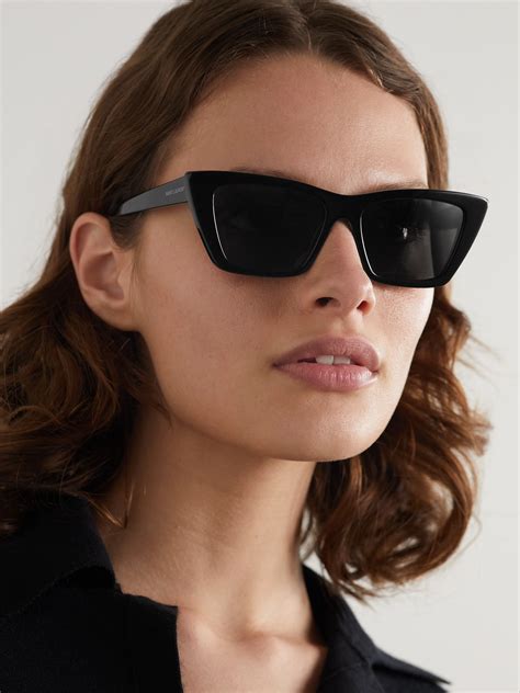 ysl black cat eye sunglasses.